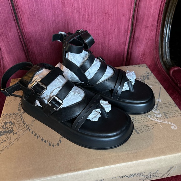 Free People black Jojo Gladiator Sandals - Picture 4 of 6